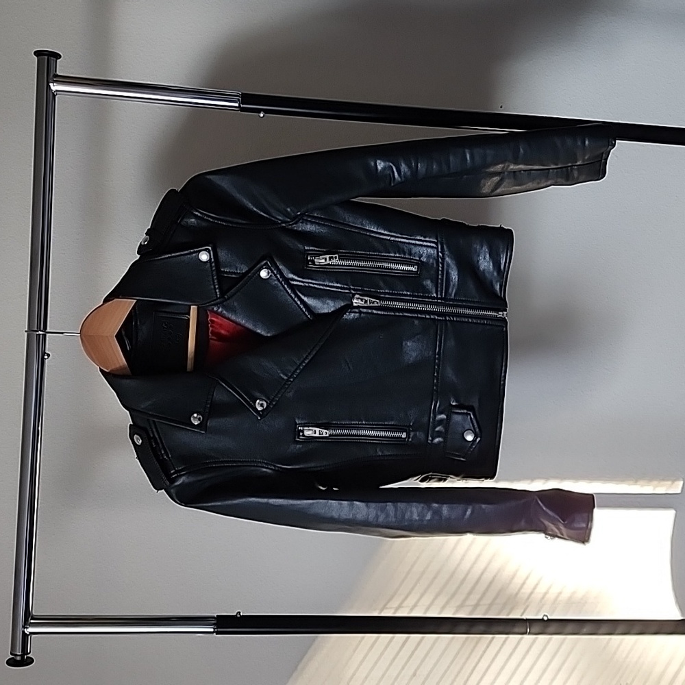 Women's Blank NYC cropped motorcycle jacket - size XS